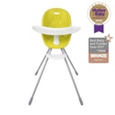 phil&teds award winning poppy high chair with food tray in lime front view 