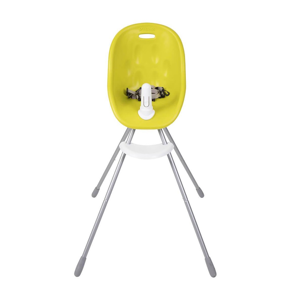 phil&teds award winning poppy my chair in lime with harness front view 