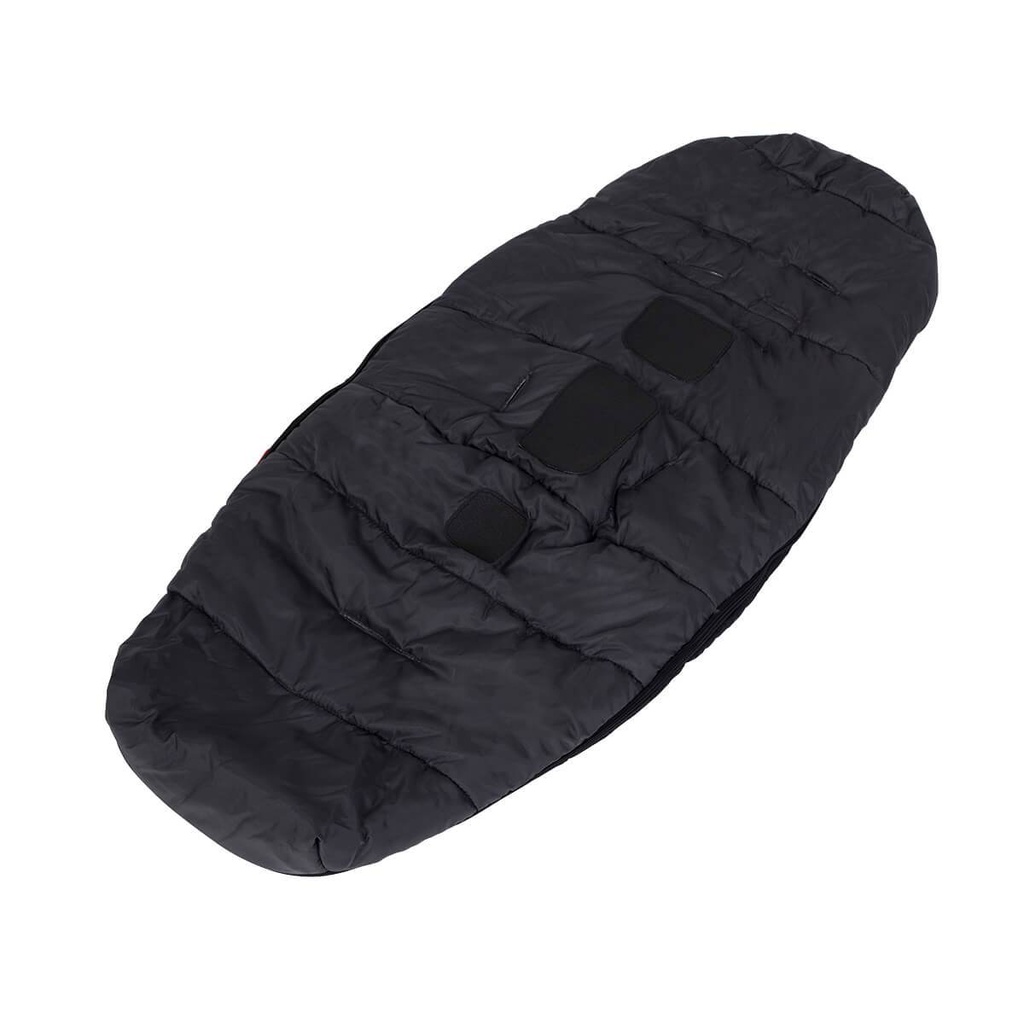 phil&teds snuggle & snooze sleeping bag in charcoal bottom piece 3/4 view